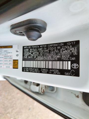 Photo 10 from auction – 2017 TOYOTA PRIUS with VIN JTDKBRFU7H3056478