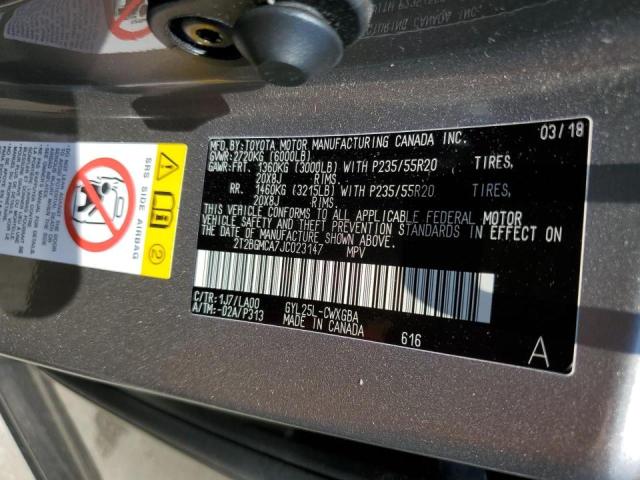 Photo 10 from auction – 2018 LEXUS RX 450H BA with VIN 2T2BGMCA7JC023147