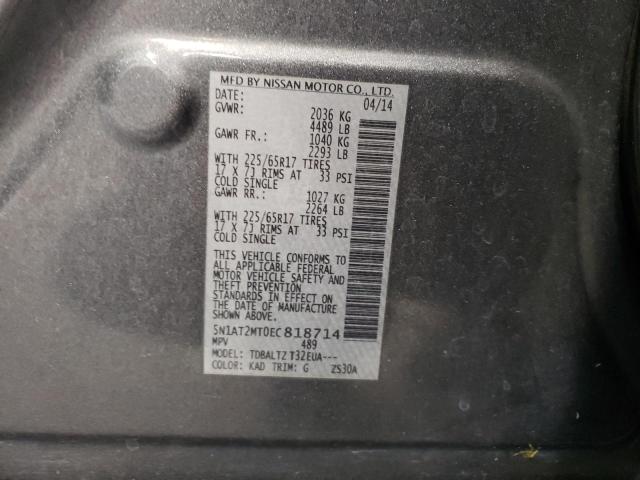 Photo 10 from auction – 2014 NISSAN ROGUE S with VIN 5N1AT2MT0EC818714
