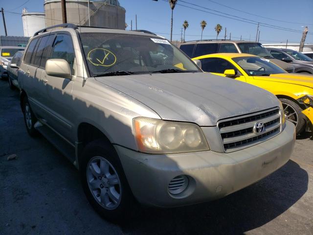 TOYOTA HIGHLANDER 2002 with VIN JTEHF21A220075110 - Photo from auction