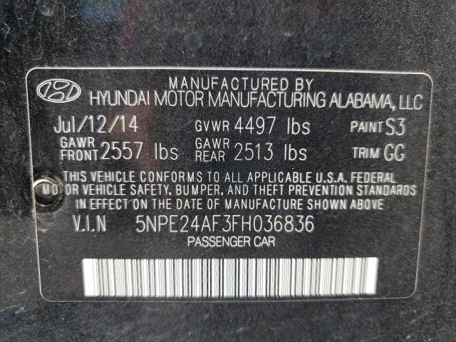 Photo 10 from auction – 2015 HYUNDAI SONATA SE with VIN 5NPE24AF3FH036836