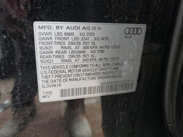 Photo 10 from auction – 2014 AUDI Q7 PRESTIG with VIN WA1DGAFE5ED021006