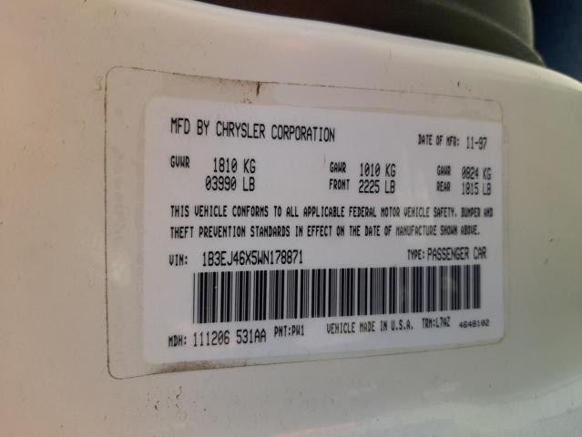 Photo 10 from auction – 1998 DODGE STRATUS with VIN 1B3EJ46X5WN178871