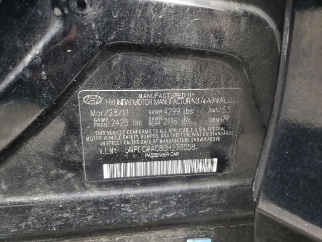 Photo 10 from auction – 2011 HYUNDAI SONATA SE with VIN 5NPEC4AC8BH273058