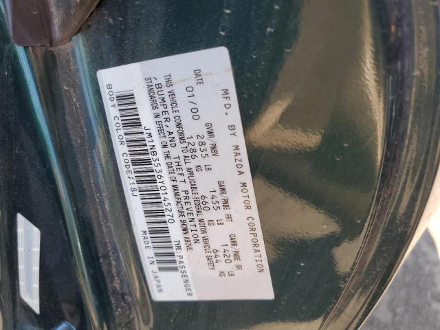 Photo 10 from auction – 2000 MAZDA MX-5 MIATA with VIN JM1NB3536Y0145270