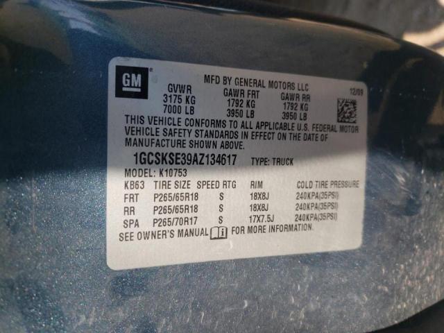 Photo 10 from auction – 2010 CHEVROLET SILVERADO with VIN 1GCSKSE39AZ134617