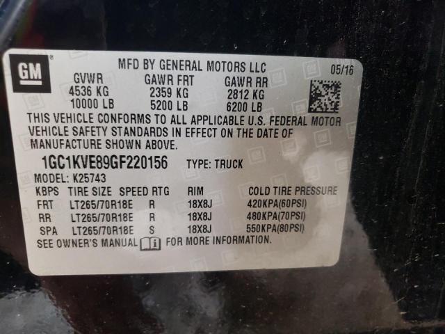 Photo 10 from auction – 2016 CHEVROLET SILVERADO with VIN 1GC1KVE89GF220156