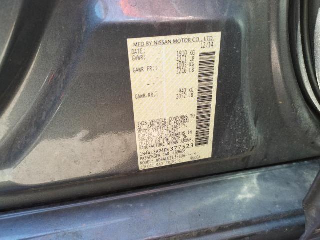 Photo 10 from auction – 2015 NISSAN ALTIMA 2.5 with VIN 1N4AL3AP4FN377523