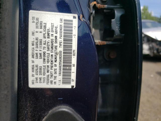 Photo 10 from auction – 2005 ACURA TL with VIN 19UUA66255A082000
