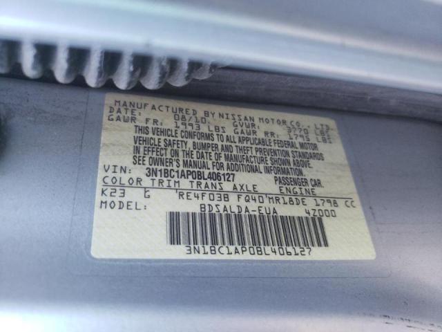Photo 10 from auction – 2011 NISSAN VERSA S with VIN 3N1BC1AP0BL406127
