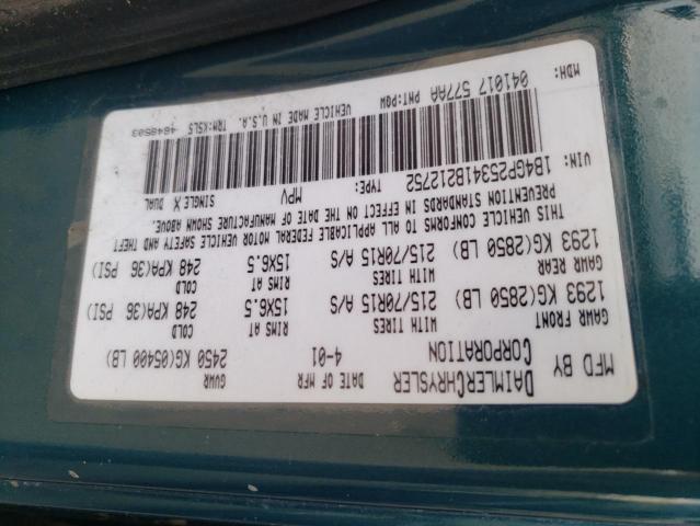 Photo 10 from auction – 2001 DODGE CARAVAN SE with VIN 1B4GP25341B212752