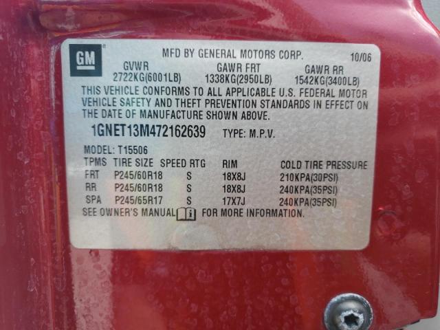 Photo 10 from auction – 2007 CHEVROLET TRAILBLAZE with VIN 1GNET13M472162639