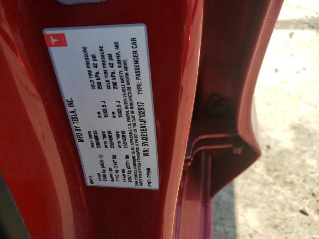 Photo 10 from auction – 2018 TESLA MODEL 3 with VIN 5YJ3E1EA1JF102917