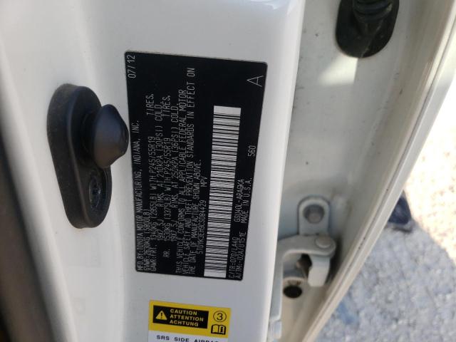 Photo 10 from auction – 2012 TOYOTA HIGHLANDER with VIN 5TDYK3EH9CS084429