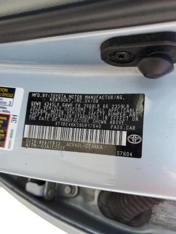 Photo 10 from auction – 2009 TOYOTA CAMRY BASE with VIN 4T1BE46K59U817640