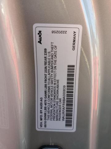 Photo 10 from auction – 2011 AUDI A5 PREMIUM with VIN WAURFAFR8BA000839