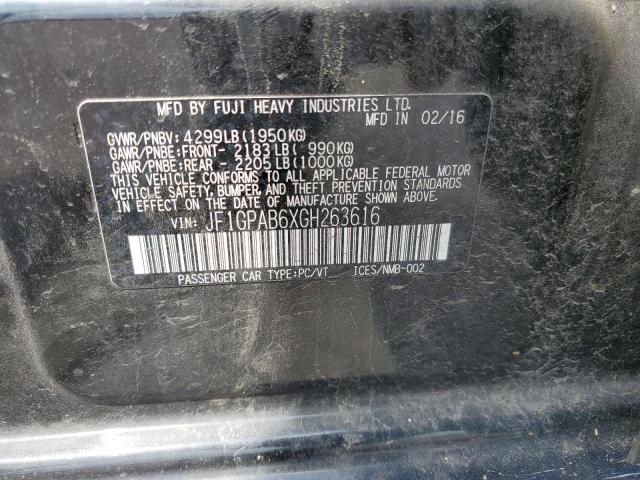 Photo 10 from auction – 2016 SUBARU IMPREZA PR with VIN JF1GPAB6XGH263616
