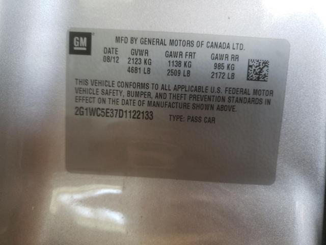 Photo 10 from auction – 2013 CHEVROLET IMPALA LTZ with VIN 2G1WC5E37D1122133