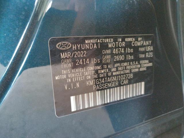 Photo 10 from auction – 2022 GENESIS G70 BASE with VIN KMTG34TA6NU102728