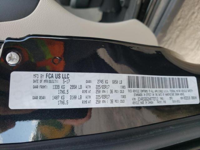 Photo 10 from auction – 2017 DODGE GRAND CARA with VIN 2C4RDGBG2HR772712