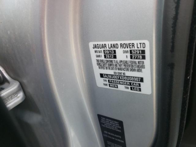 Photo 10 from auction – 2013 JAGUAR XF with VIN SAJWJ0EFXD8U08907