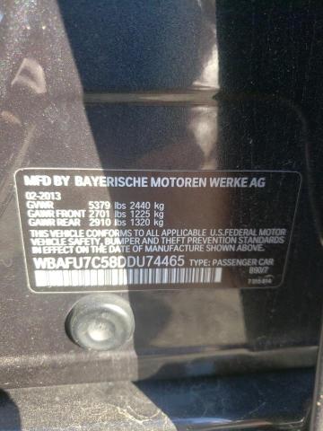Photo 10 from auction – 2013 BMW 535 XI with VIN WBAFU7C58DDU74465