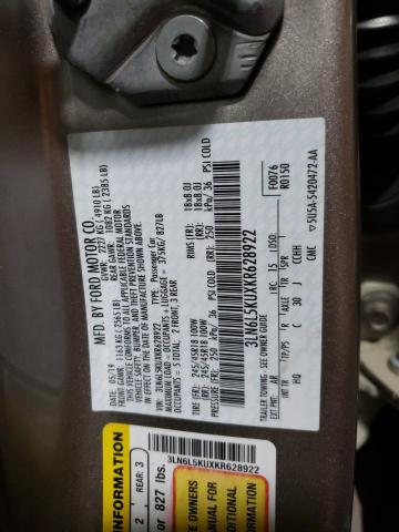 Photo 10 from auction – 2019 LINCOLN MKZ with VIN 3LN6L5KUXKR628922