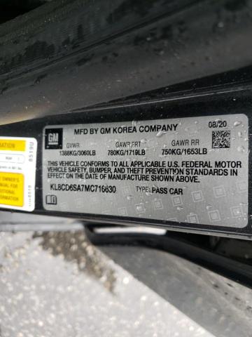 Photo 10 from auction – 2021 CHEVROLET SPARK 1LT with VIN KL8CD6SA7MC716630