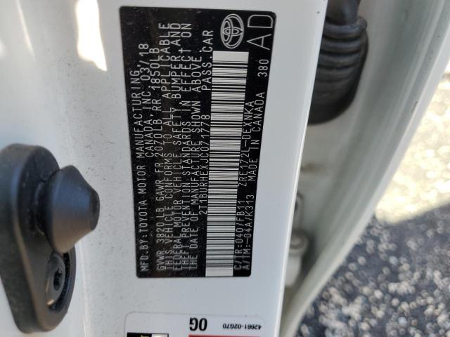 Photo 10 from auction – 2018 TOYOTA COROLLA L with VIN 2T1BURHEXJC071778