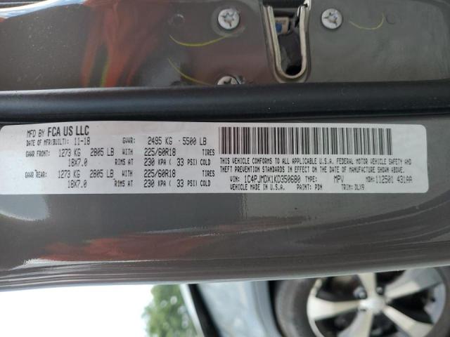 Photo 10 from auction – 2019 JEEP CHEROKEE L with VIN 1C4PJMDX1KD350680