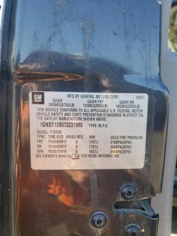 Photo 10 from auction – 2007 CHEVROLET TRAILBLAZE with VIN 1GNDT13S572231980