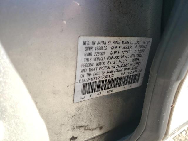 Photo 10 from auction – 2005 ACURA RL with VIN JH4KB16525C004003