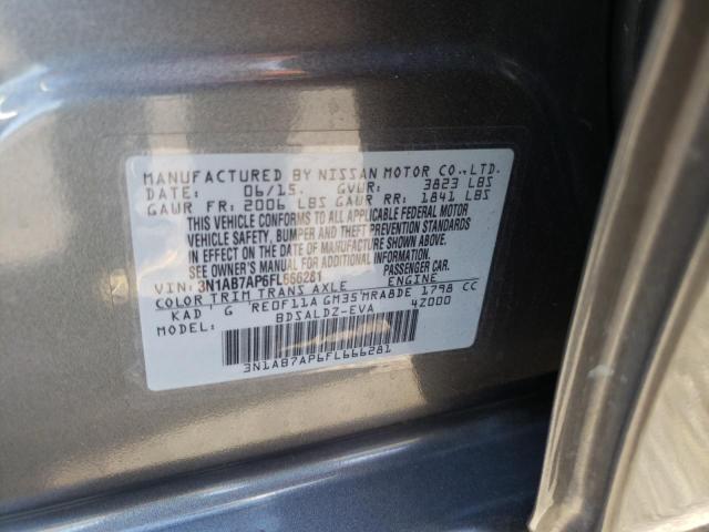 Photo 10 from auction – 2015 NISSAN SENTRA S with VIN 3N1AB7AP6FL666281