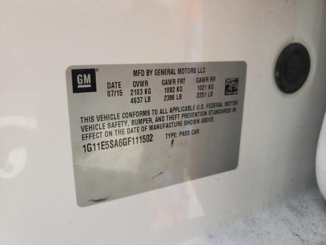 Photo 10 from auction – 2016 CHEVROLET MALIBU LIM with VIN 1G11E5SA6GF111502