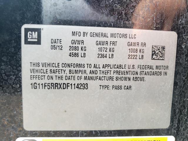 Photo 10 from auction – 2013 CHEVROLET MALIBU 2LT with VIN 1G11F5RRXDF114293