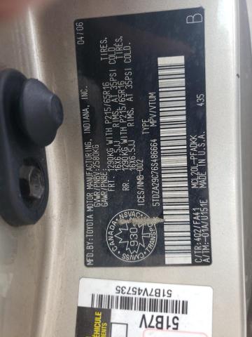 Photo 10 from auction – 2006 TOYOTA SIENNA CE with VIN 5TDZA29C76S486664
