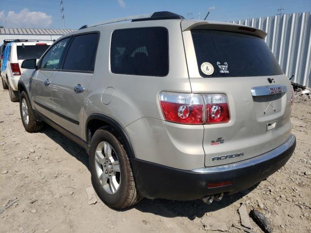 Photo 3 from auction – 2010 GMC ACADIA SL with VIN 1GKLRKEDXAJ124366
