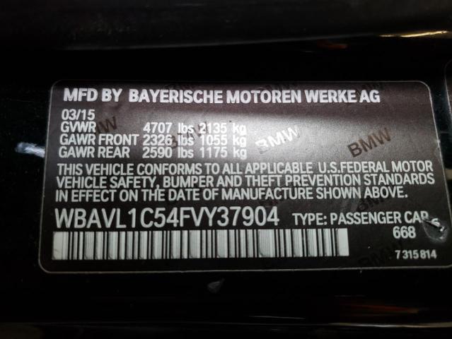 Photo 10 from auction – 2015 BMW X1 XDRIVE2 with VIN WBAVL1C54FVY37904