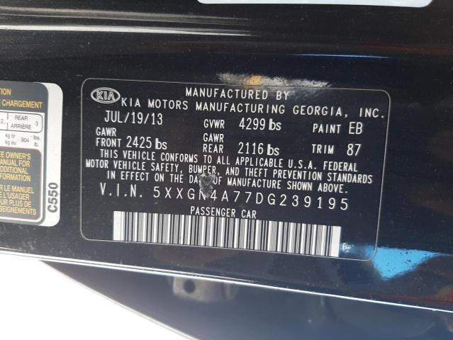 صورة رقم 10 من المزاد - 2013 KIA OPTIMA EX مع VIN 5XXGN4A77DG239195