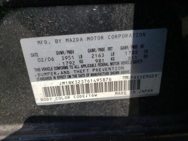 Photo 10 from auction – 2006 MAZDA 3 S with VIN JM1BK323761495876
