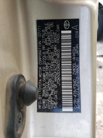 Photo 10 from auction – 2011 TOYOTA PRIUS with VIN JTDKN3DUXB0318803