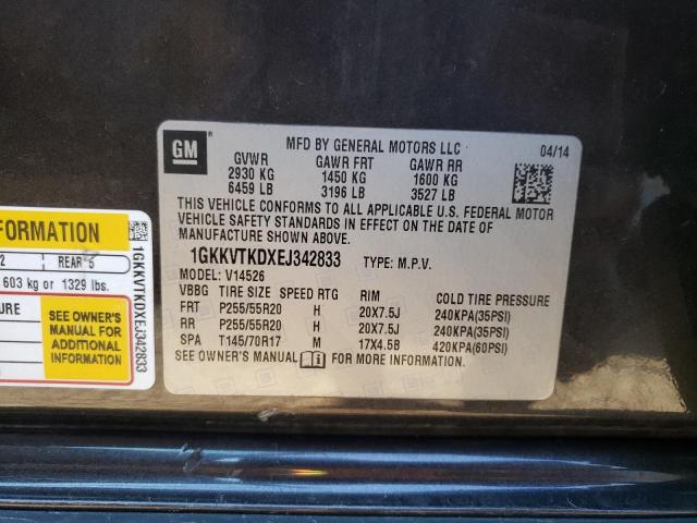 Photo 10 from auction – 2014 GMC ACADIA DEN with VIN 1GKKVTKDXEJ342833