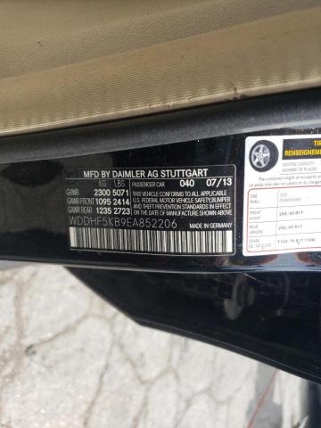 Photo 10 from auction – 2014 MERCEDES-BENZ E 350 with VIN WDDHF5KB9EA852206