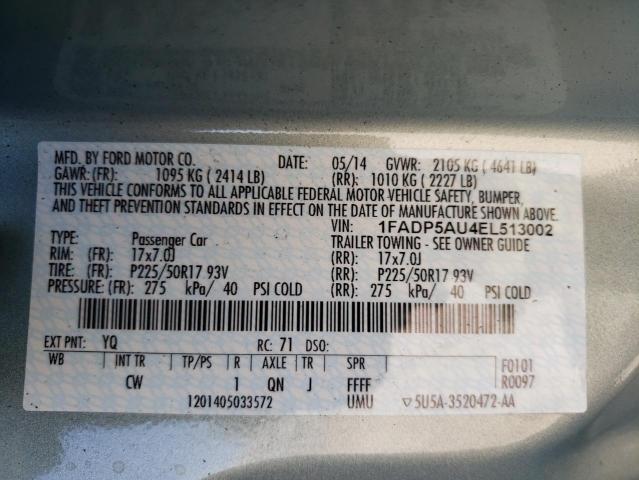 Photo 10 from auction – 2014 FORD C-MAX SE with VIN 1FADP5AU4EL513002