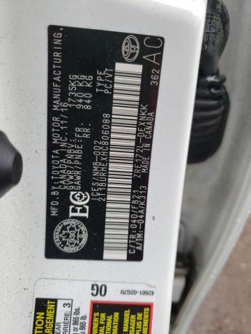 Photo 10 from auction – 2017 TOYOTA COROLLA L with VIN 2T1BURHEXHC806088
