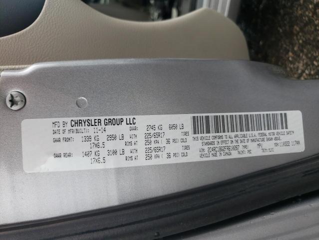 Photo 10 from auction – 2015 CHRYSLER TOWN & COU with VIN 2C4RC1BG2FR610267