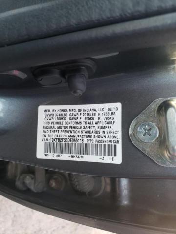 Photo 10 from auction – 2013 HONDA CIVIC LX with VIN 19XFB2F55DE065118