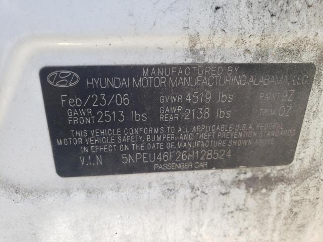 Photo 10 from auction – 2006 HYUNDAI SONATA GLS with VIN 5NPEU46F26H128524