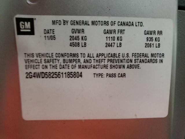 Photo 10 from auction – 2006 BUICK LACROSSE C with VIN 2G4WD582561185804