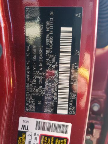 Photo 10 from auction – 2021 TOYOTA HIGHLANDER with VIN 5TDGBRCH6MS528465